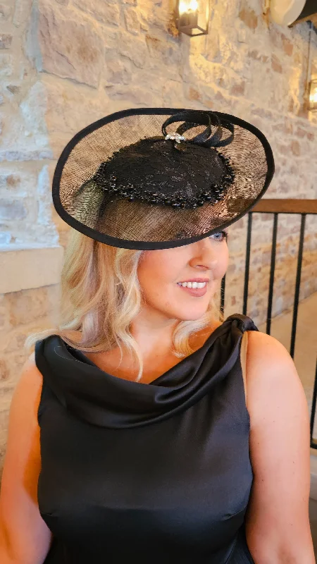 Lorna Fascinator- Black