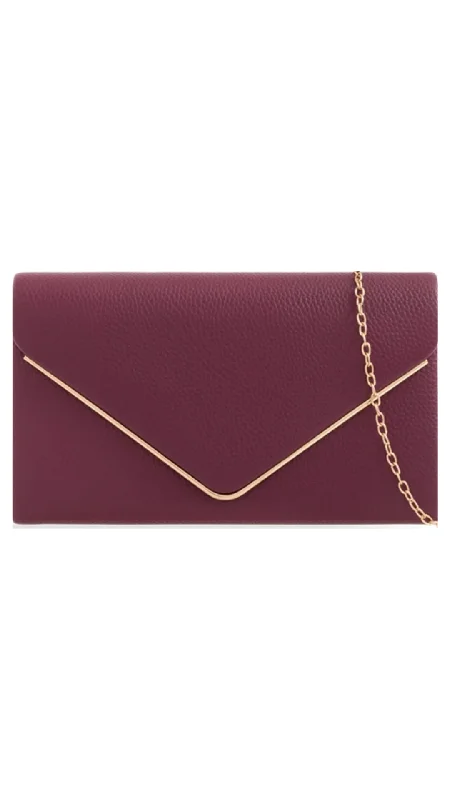 Donna Clutch- Burgundy