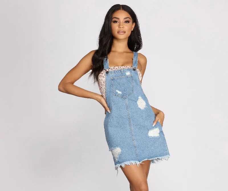 Denim Diva Overall Skirt