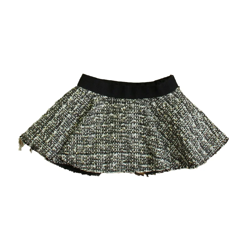 Milly Girls Black | White Skirt