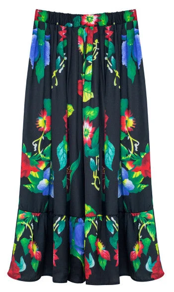 Brook Floral Print Maxi Skirt