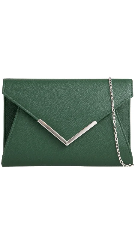 Lucy Clutch- Dark Green