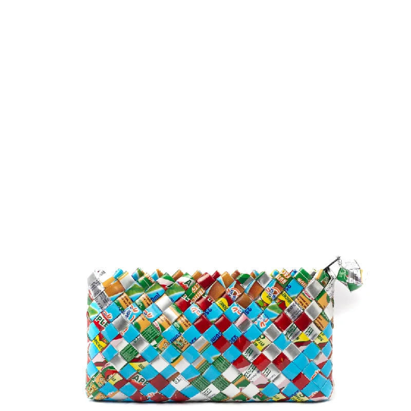 Mixed Weave Artisan Multicolor Mini Clutch