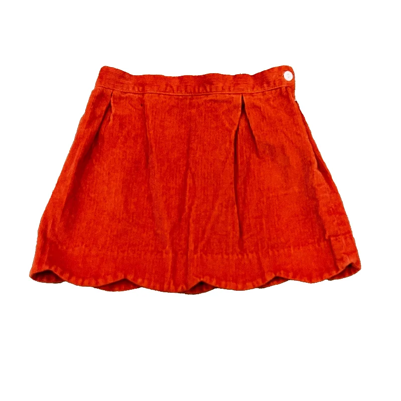 Bella Bliss Girls Orange Skirt