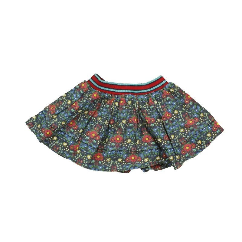 Little Bird Girls Blue | Red | Floral Skirt