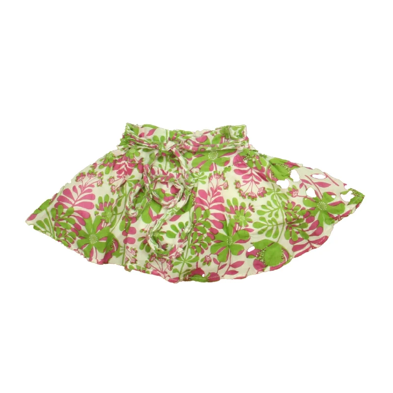 Garnet HIll Girls White | Purple | Green Skirt