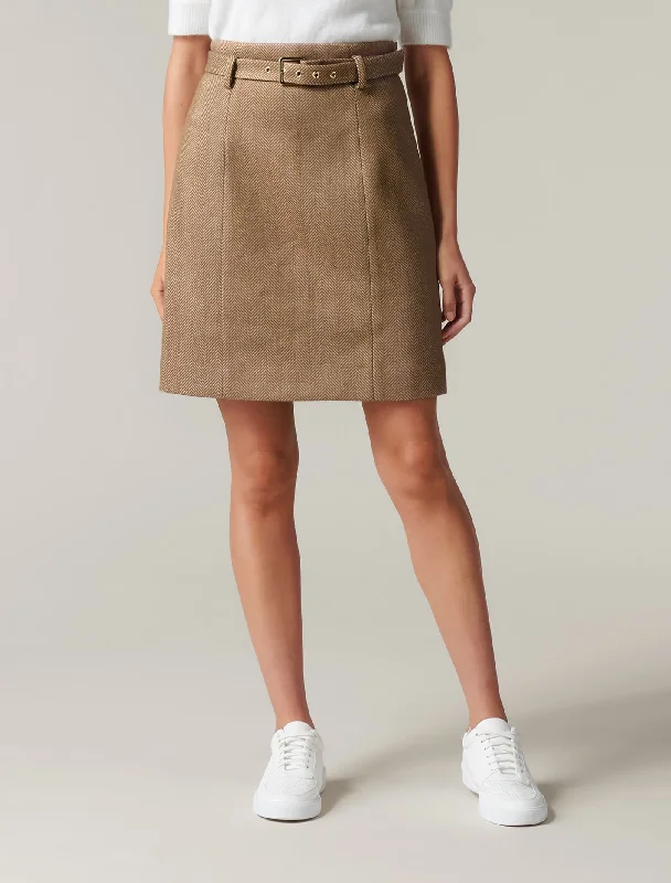 Ruth Belted Mini Skirt