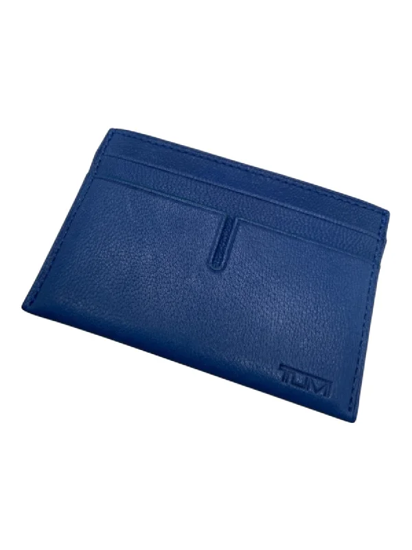 Tumi Blue Leather Cardholder Wallets