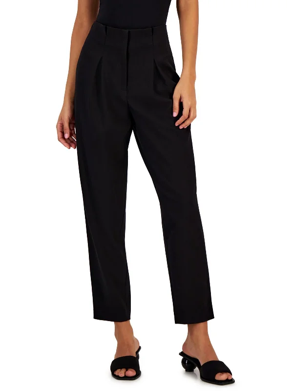 Womens Stretch Polyester Ankle Pants