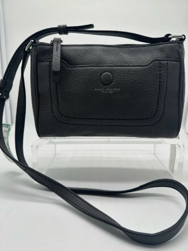 Marc Jacobs Gray Pebbled Leather Crossbody Zip Bag