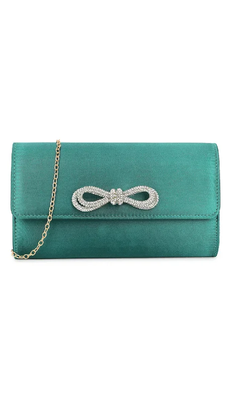 Ellen Clutch- Dark Green