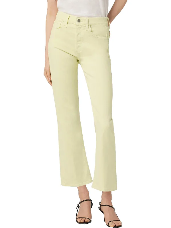 The Callie Womens High-Rise Cropped Bootcut Jeans