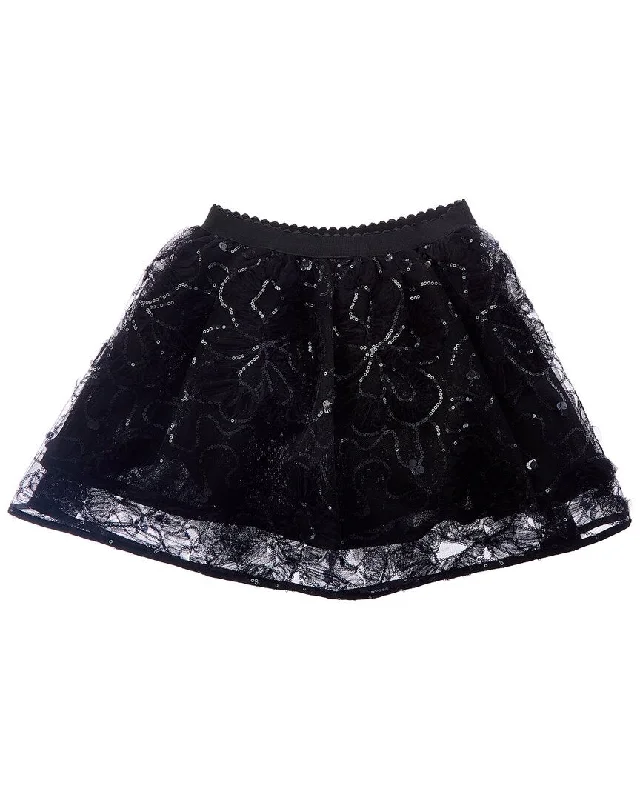 Mayoral Tulle Applique Skirt