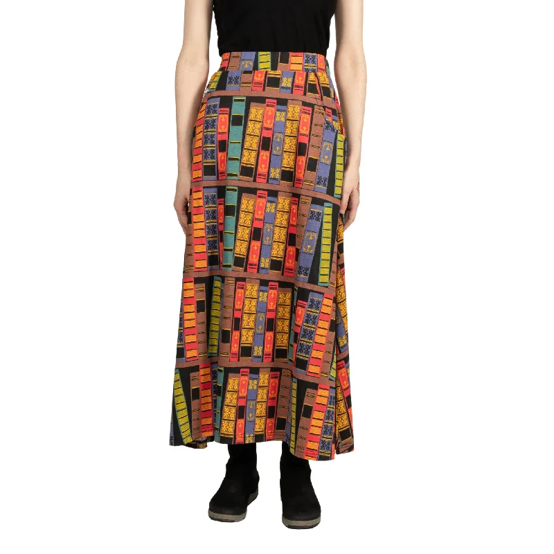 Book Spines Maxi Skirt [FINAL SALE]