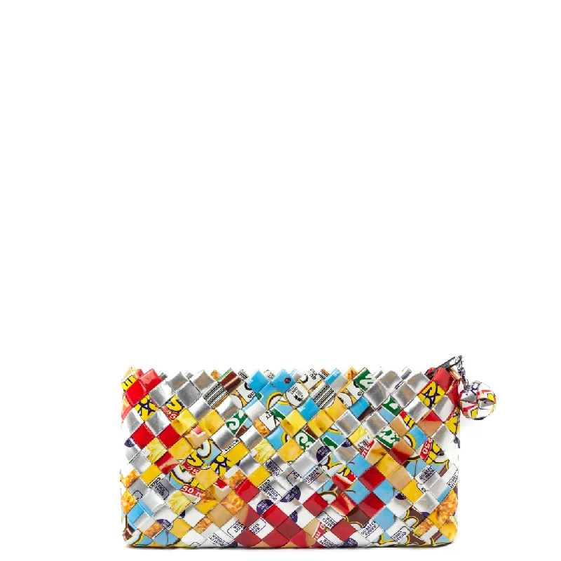 Mixed Weave Artisan Multicolor Mini Clutch