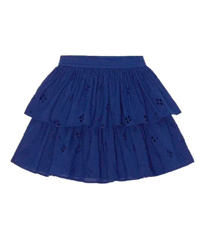 Girl's Brigitte Skirt In Ink Blue