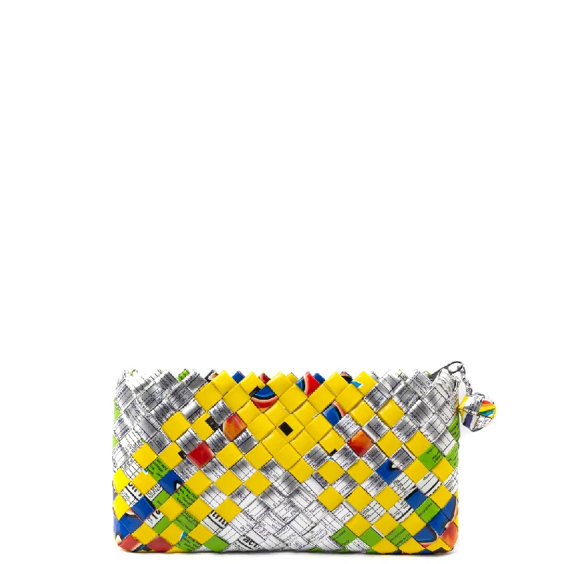 Mixed Weave Artisan Multicolor Mini Clutch