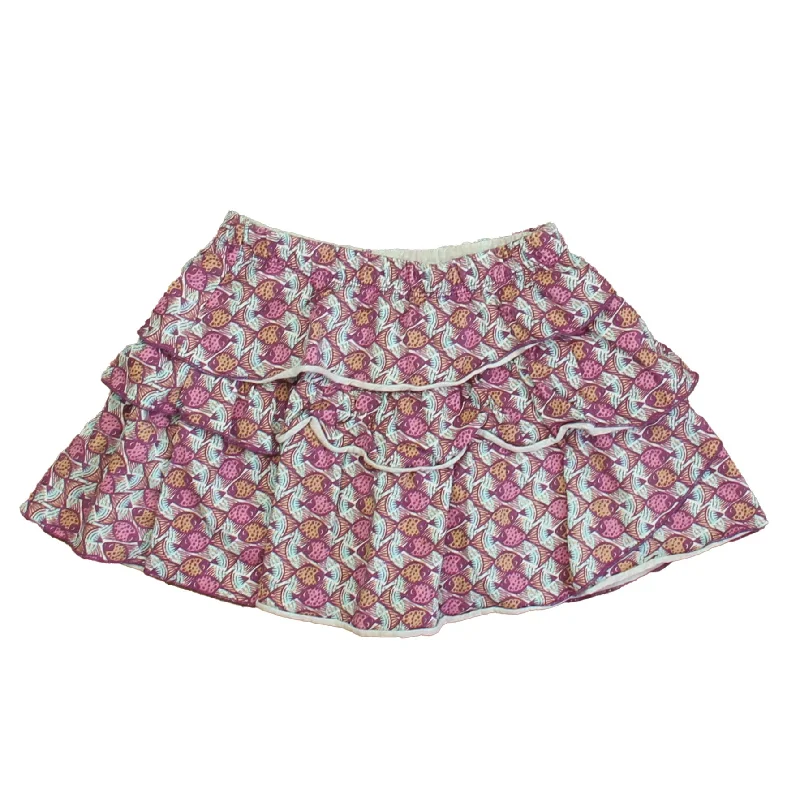 Garnet Hill Girls Purple Fish Skirt