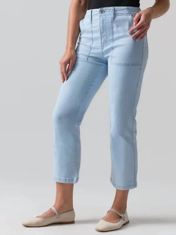 Vacation Crop Pant In Ultra Pale