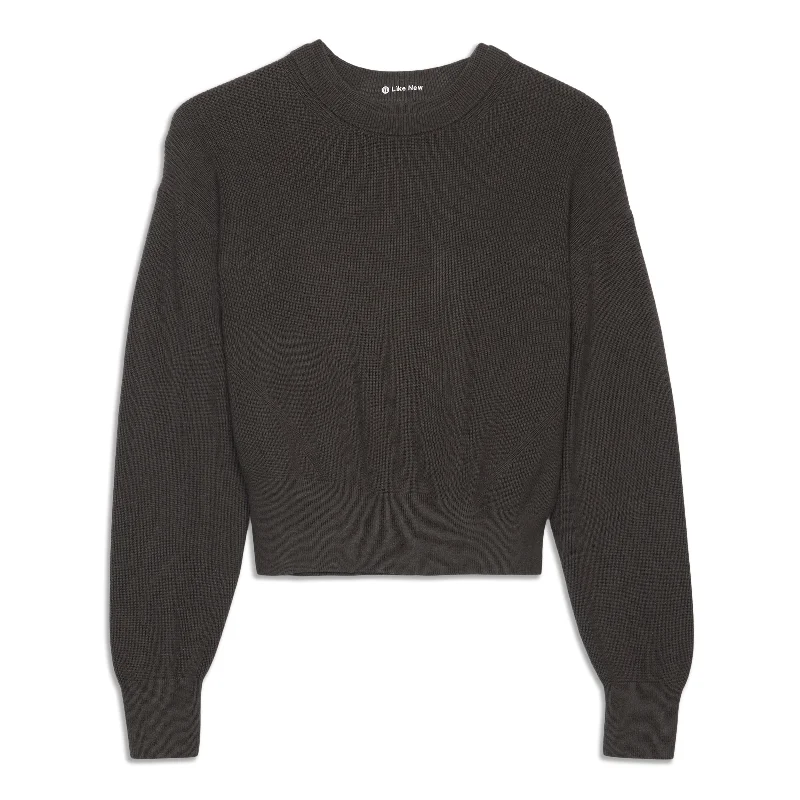 Waist Length Crewneck Sweater - Resale