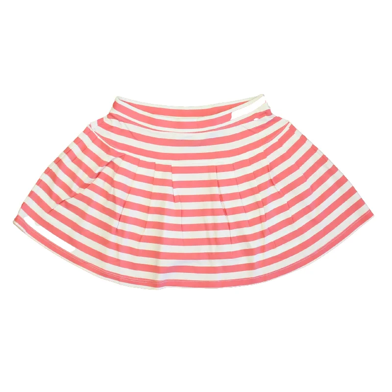 Classic Prep Girls Sunkissed Coral Stripe Skirt Size: 6-14 Years