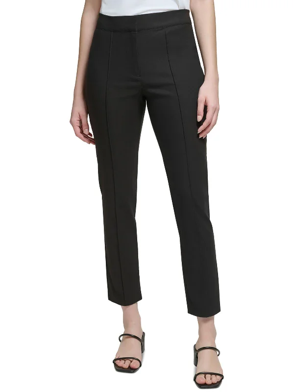 Womens High Rise Slim Ankle Pants