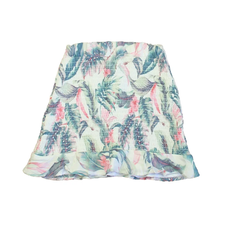 Abercrombie Girls Ivory | Pink | Blue Floral Skirt