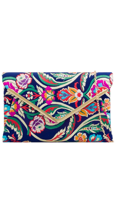 Oriental Clutch- Navy