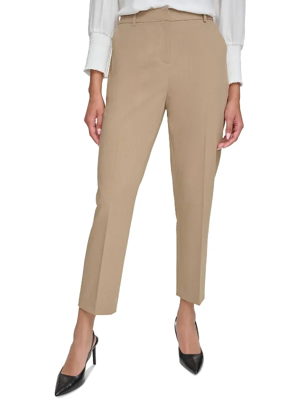 Womens Mid Rise Ankle Ankle Pants