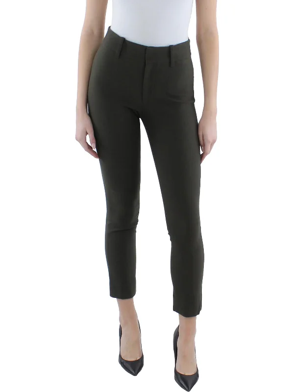 Womens Cigarette Pant High Waist High-Waist Pants