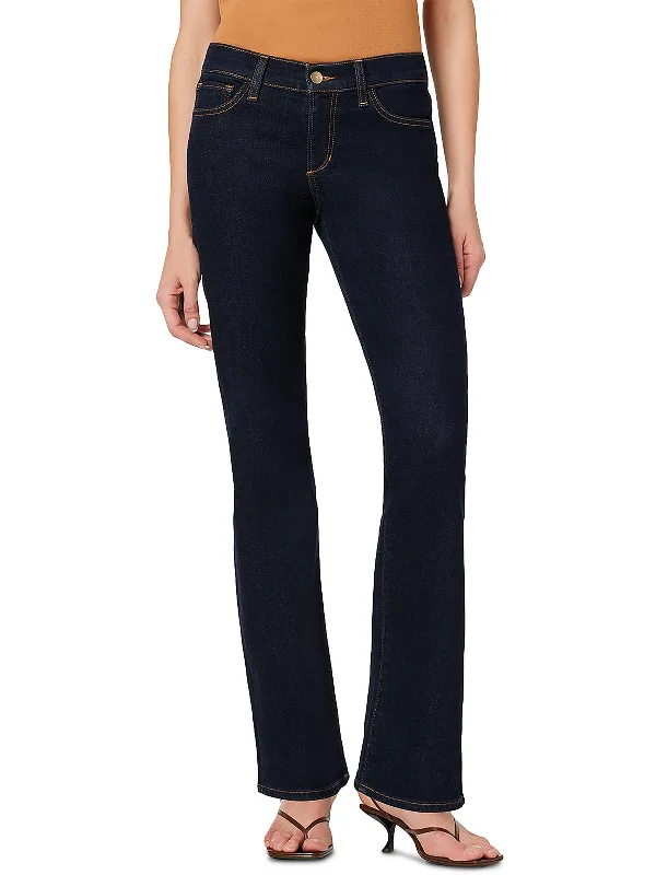 Womens Low Rise Dark Wash Bootcut Jeans