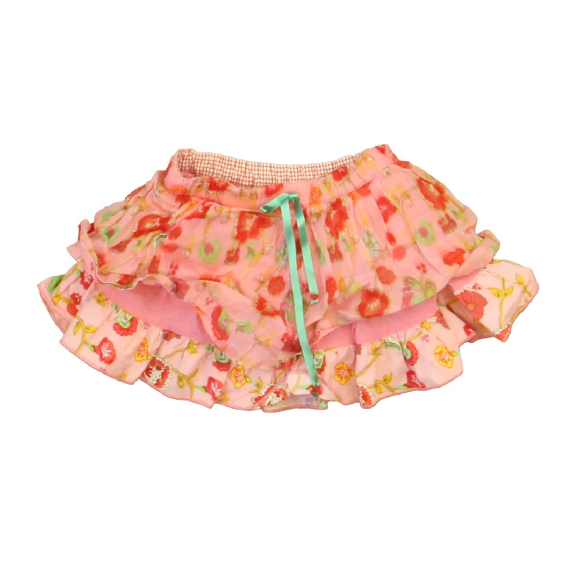 Oilily Girls Pink Floral Skirt