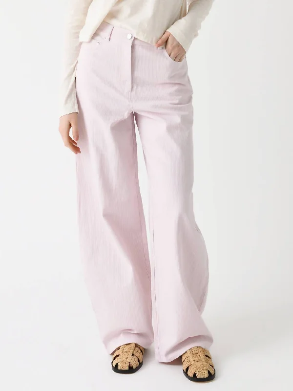 Cocoon Striped Pant In Ballerina Combo