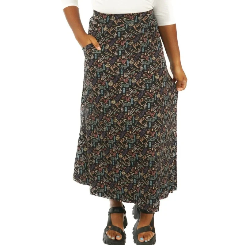 Chalkboard STEAM Maxi Skirt [FINAL SALE]