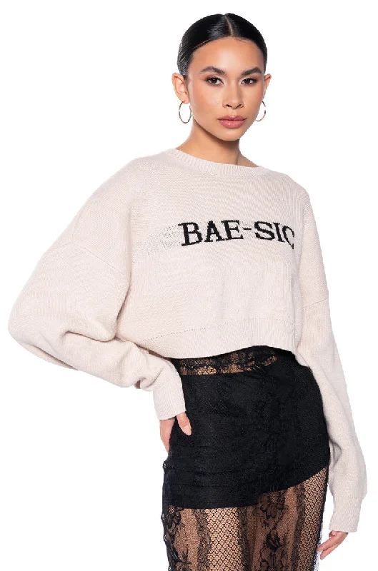 BAESIC CROPPED SWEATER