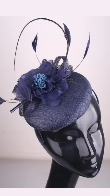 Grace Fascinator- Navy