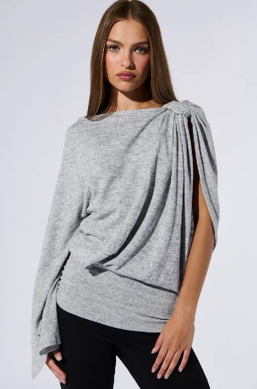 MARIAH COLD SHOULDER SWEATER