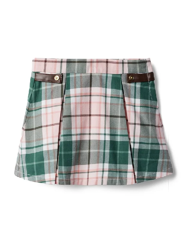 Janie and Jack Plaid Pleated Skirt