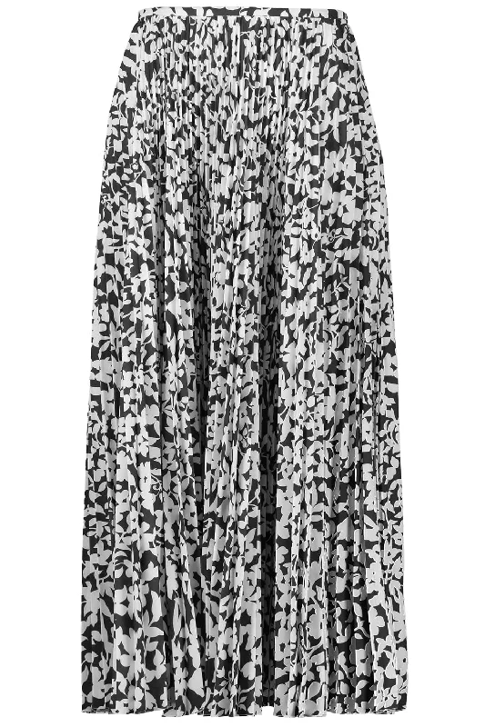 Floral Pleated Skirt