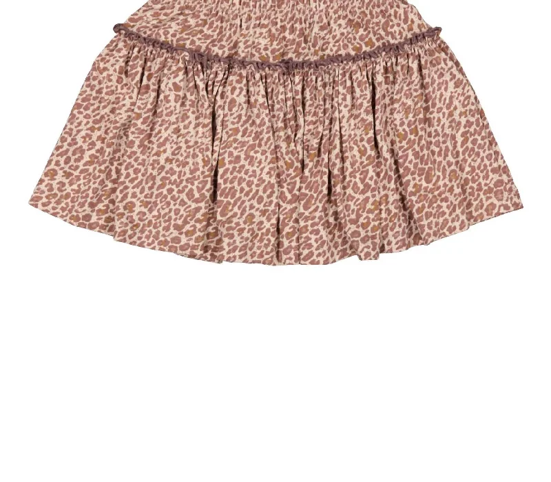 Girls Leo Sylvia Skirt In Dusty Mauve Leo