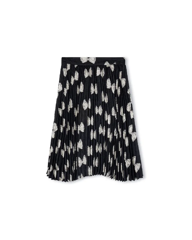 Saint - Bow Print Pleated Skirt