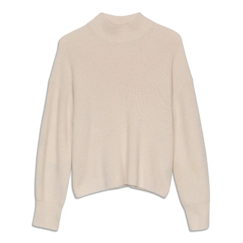 Merino Wool-Blend Ribbed Turtleneck Sweater - Resale