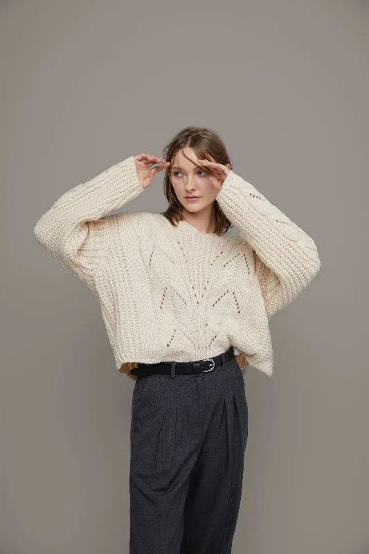 PATTERNED KNIT SWEATER