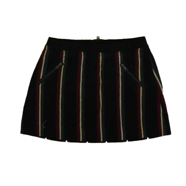 Bonpoint Girls Navy Stripe Skirt